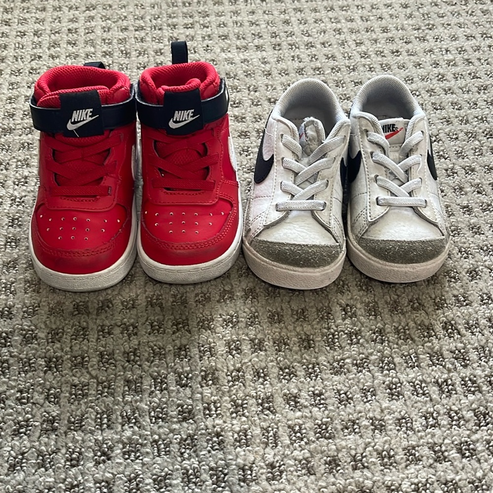 Lot of Nike shoes. Blazer low and Court Borough High